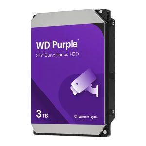 DISCO DURO WESTERN DIGITAL PURPLE SURVEILLANCE, 3TB, SATA 6.0 GBPS, 5400RPM, 64MB, 3.5".