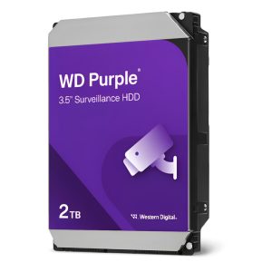 DISCO DURO WESTERN DIGITAL WD PURPLE, 2TB, SATA 6.0 GB/S, 256 MB CACHE, 3.5", WD23PURZ.