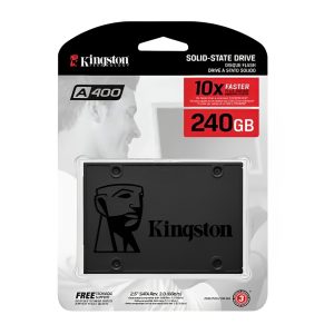 UNIDAD DE ESTADO SOLIDO KINGSTON A400, 240GB, SATA 6GB/S, 2.5", 7MM, TLC.