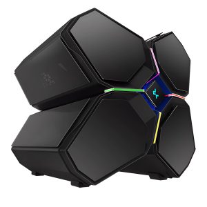CASE GAMING DEEPCOOL QUADSTELLAR INFINITY, RGB, V/TEMPLADO, TIPO C, AUDIO/MIC.