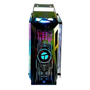 CASE GAMER TEROS TE-1163N, NEGRO, ARGB, VTEMPLADO, 4 FAN ARGB S/FUENTE/ BLACK