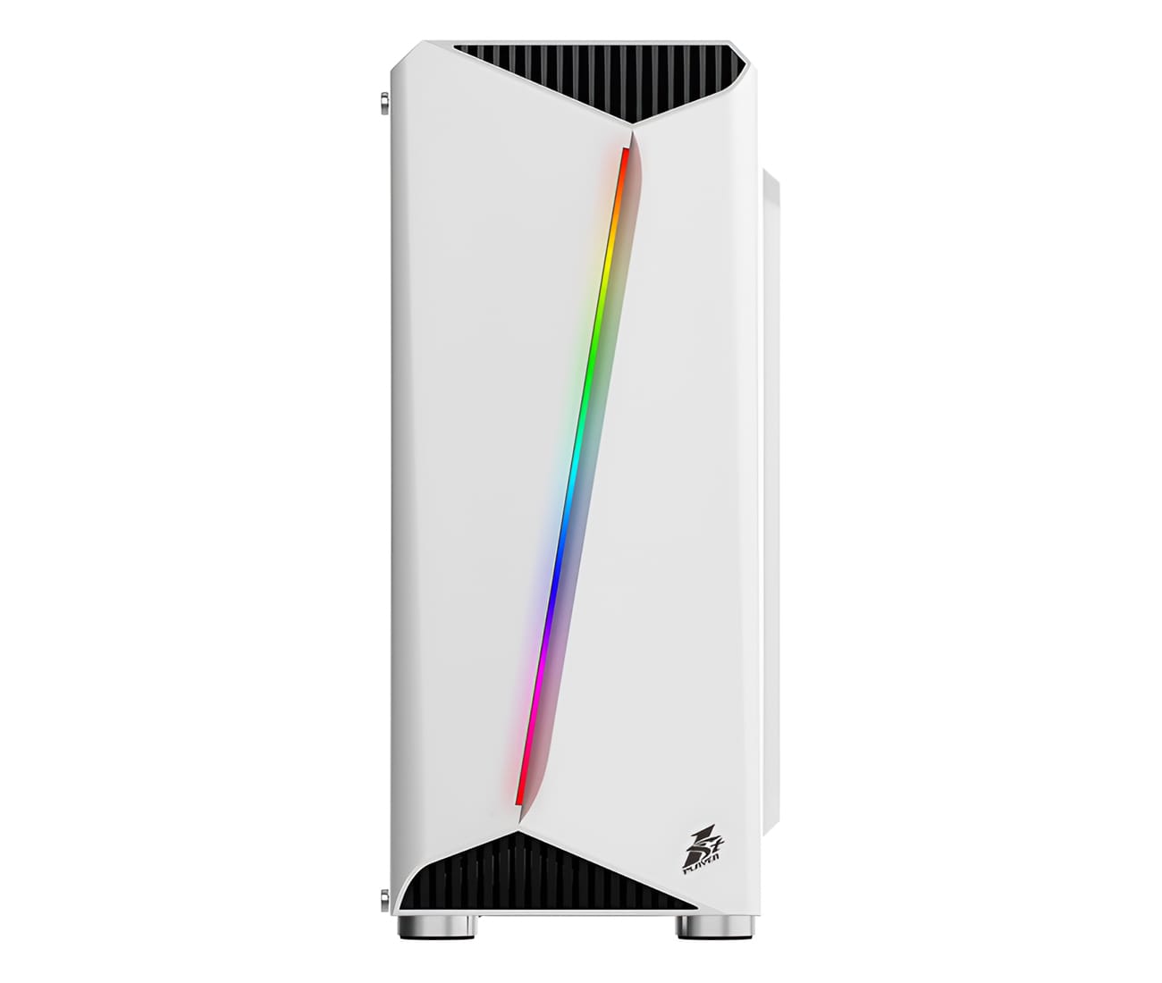 CASE GAMING 1ST PLAYER RAINBOW-R3, COLOR BLANCO. – Computer Movil