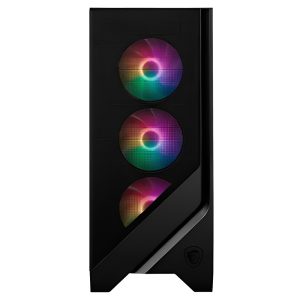 CASE MSI MAG FORGE 120A AIRFLOW, MID TOWER, COLOR NEGRO, 6 COOLER(ARRIBA 2, ATRÁS 1 Y ADELANTE 3).