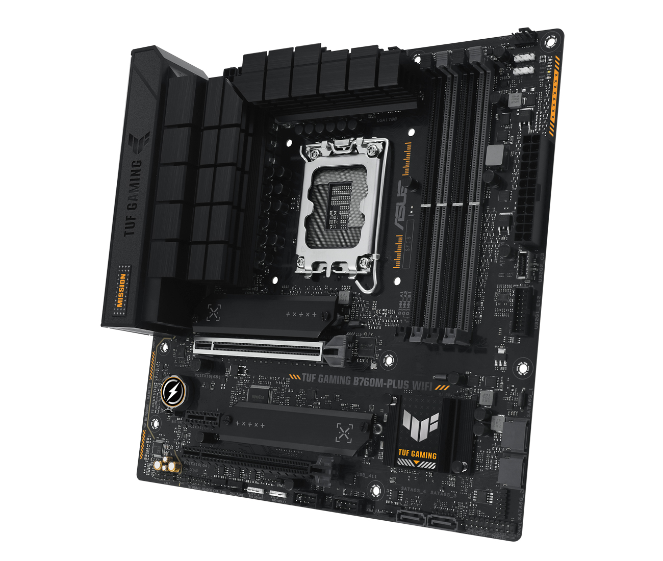 Motherboard ASUS TUF GAMING B760M-PLUS WIFI, Chipset Intel B760 DDR5, LGA1700, Micro ATX - Imagen 3