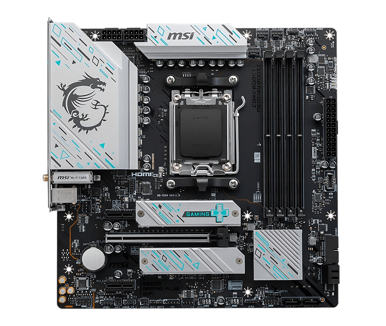Motherboard MSI B650M GAMING PLUS WIFI, Chipset AMD B650, Socket AMD AM5, mATX