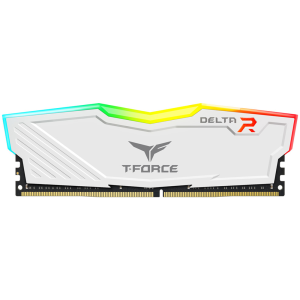 Memoria T-Force Delta RGB, 16GB, DDR4 3200 MHz, CL-16, 1.35V White/Black