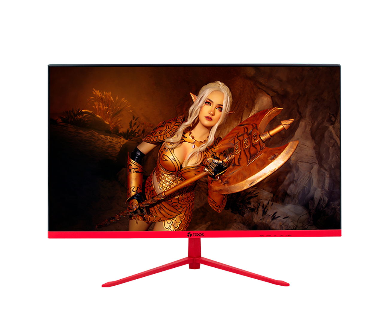 Monitor curvo TEROS TE-2473G, 23.8" FHD, 180 GHz, 1MS, VA, HDMI, DP.