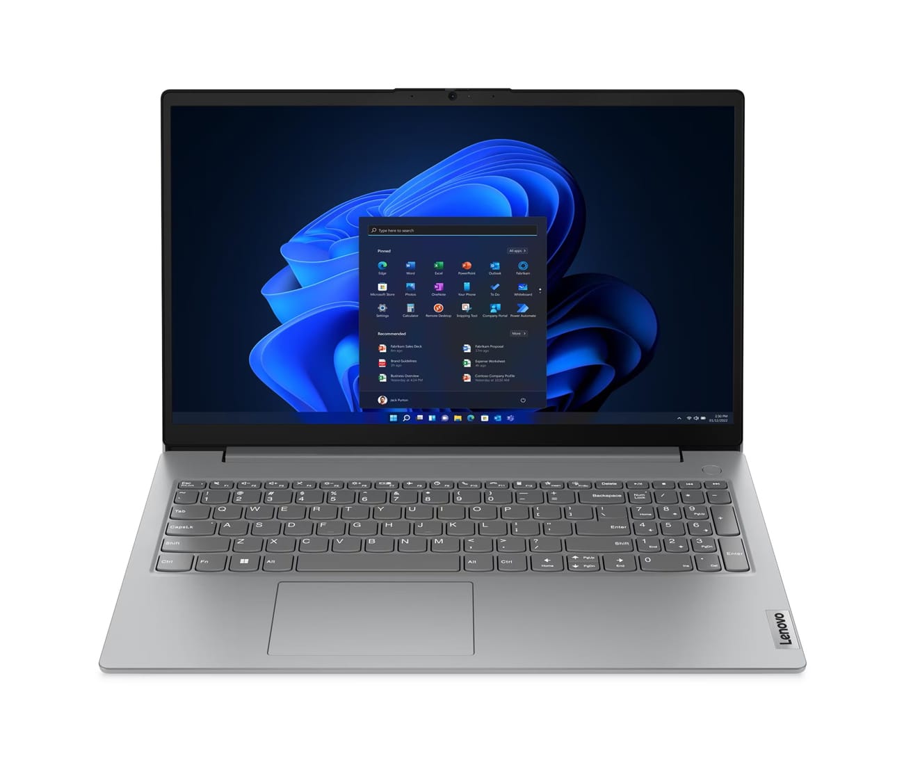 LAPTOP LENOVO V15 G4 AMN RYZEN 5 7520U (82YU00XYLM) PANTALLA 15.6" FHD, RAM 16GB DDR5, SSD 512GB, FREEDOS, TEC ESP.